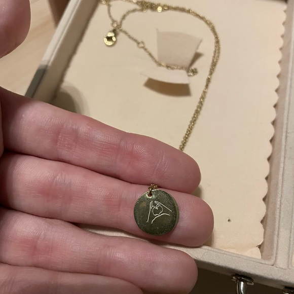 Hand Heart Necklace - Picture 2 of 3